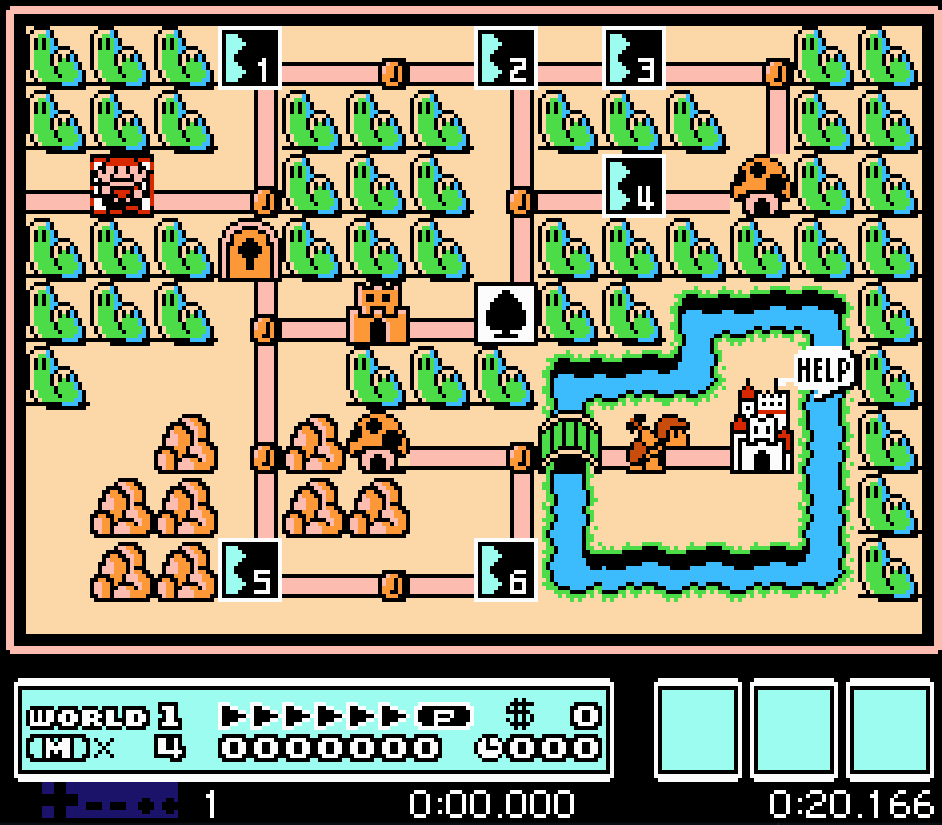 Screenshot of SMB3 timer